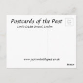 Oud Briefkaart - Lord's Cricket Ground, Londen (Achterkant)