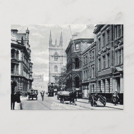 Oud Briefkaart - Lowgate, Hull, Yorkshire (Voorkant)