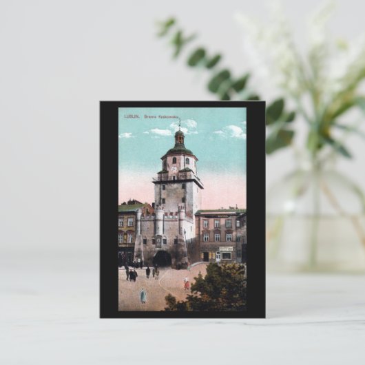 Oud Briefkaart - Lublin, Polen (Staand voorkant)