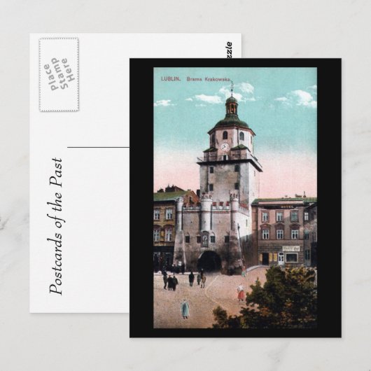 Oud Briefkaart - Lublin, Polen (Voorkant / Achterkant)