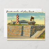 Oud Briefkaart - Luchthaven, Billings, Montana (Voorkant / Achterkant)