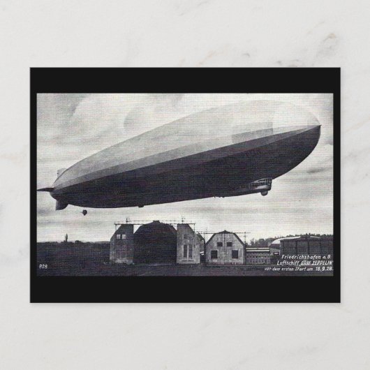 Oud Briefkaart - Luchtschip "Graf Zeppelin" (Voorkant)