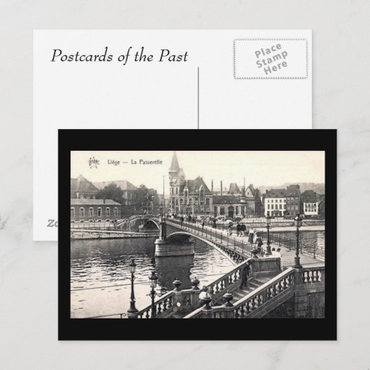 Oud Briefkaart - Luik, La Passerelle (Voorkant / Achterkant)