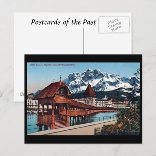 Oud Briefkaart - Luzerne, Zwitserland (Voorkant / Achterkant)