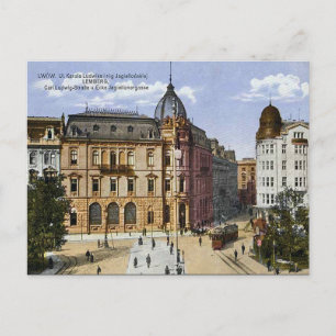 Oud Briefkaart - Lviv, Oekraïne