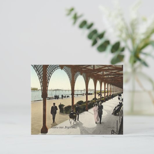 Oud Briefkaart - Madeira Walk, Brighton (Staand voorkant)