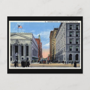 Oud Briefkaart - Madison Ave, Toledo, Ohio