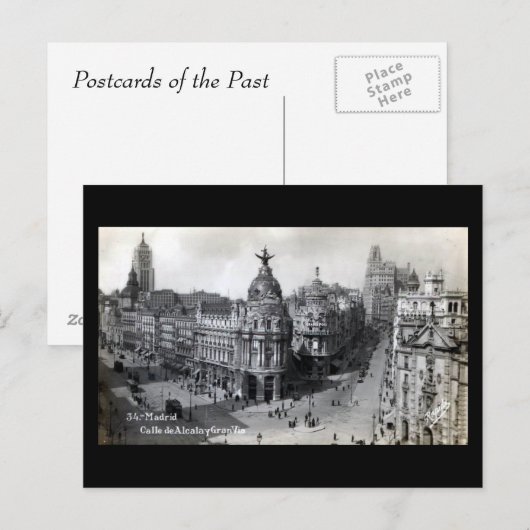 Oud Briefkaart - Madrid (Voorkant / Achterkant)