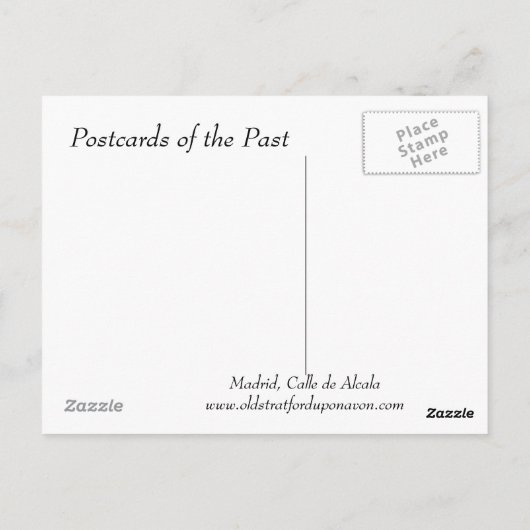 Oud Briefkaart - Madrid (Achterkant)