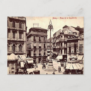 Oud Briefkaart - Malaga, Spanje