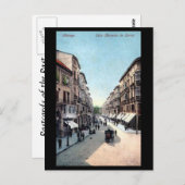 Oud Briefkaart - Malaga, Spanje. (Voorkant / Achterkant)