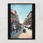 Oud Briefkaart - Malaga, Spanje. (Voorkant)