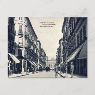 Oud Briefkaart - Malaga, Spanje