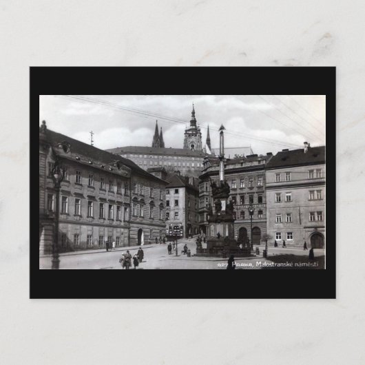 Oud Briefkaart, MaloTranske Square, Praag Briefkaart (Voorkant)