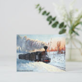 Oud Briefkaart - Manchurian Express, Siberië (Staand voorkant)