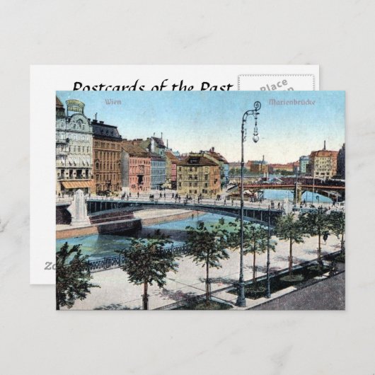 Oud Briefkaart - Marienbrücke, Wien (Voorkant / Achterkant)