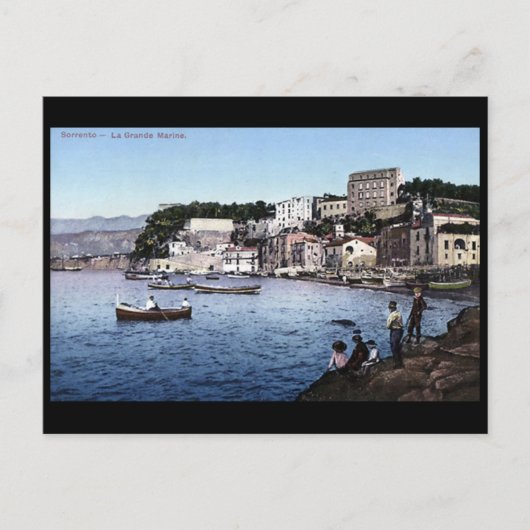 Oud Briefkaart - Marina Grande, Sorrento, Italië (Voorkant)
