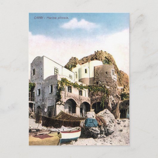 Oud Briefkaart - Marina Piccola, Capri, Italië (Voorkant)