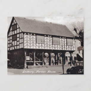 Oud Briefkaart - Market House, Ledbury.