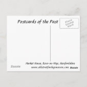 Oud Briefkaart - Markthuis, Ross-on-Wye (Achterkant)