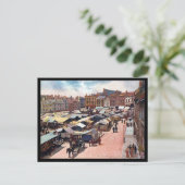 Oud Briefkaart - Marktplaats, Northampton (Staand voorkant)