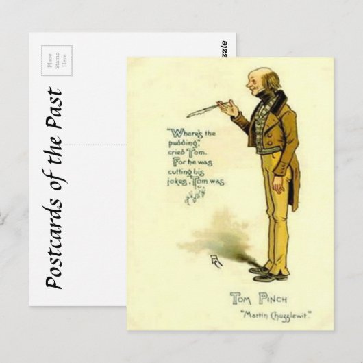 Oud Briefkaart - "Martin Chuzzlewit" door Dickens (Voorkant / Achterkant)