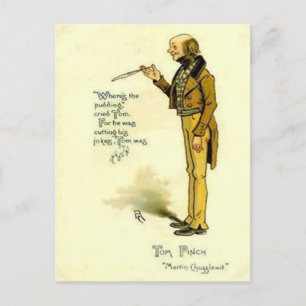 Oud Briefkaart - "Martin Chuzzlewit" door Dickens