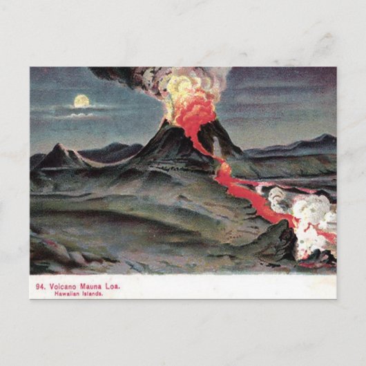 Oud Briefkaart - Mauna Loa, Hawaiiaanse eilanden (Voorkant)