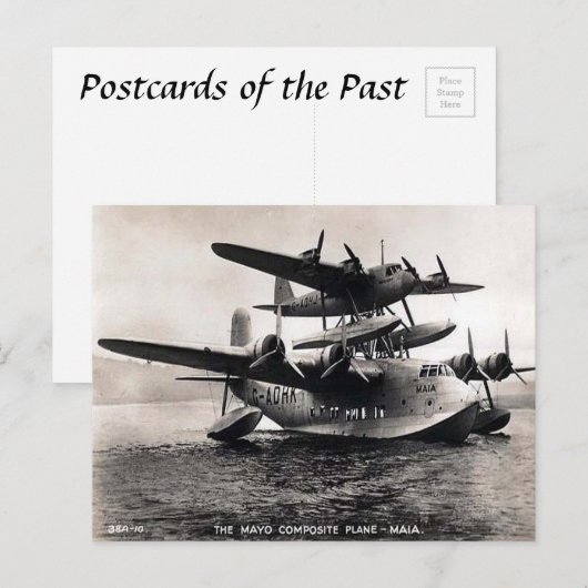 Oud Briefkaart - Mayo "Maia" composietvliegtuig (Voorkant / Achterkant)