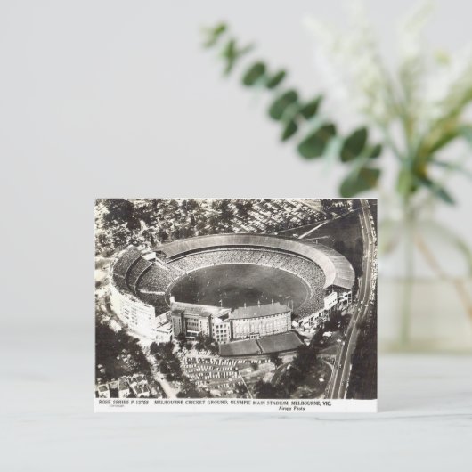 Oud Briefkaart - Melbourne Cricket Ground (Staand voorkant)