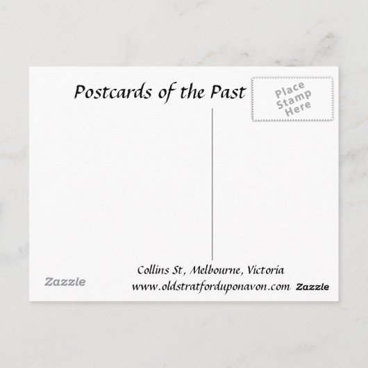 Oud Briefkaart - Melbourne, Victoria (Achterkant)