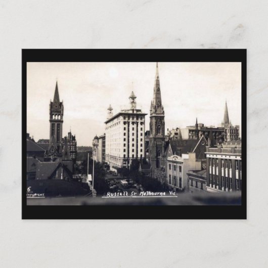 Oud Briefkaart - Melbourne, Victoria (Voorkant)