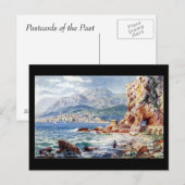 Oud Briefkaart - Menton, Frankrijk (Voorkant / Achterkant)