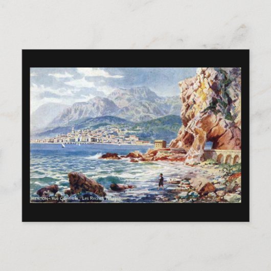 Oud Briefkaart - Menton, Frankrijk (Voorkant)