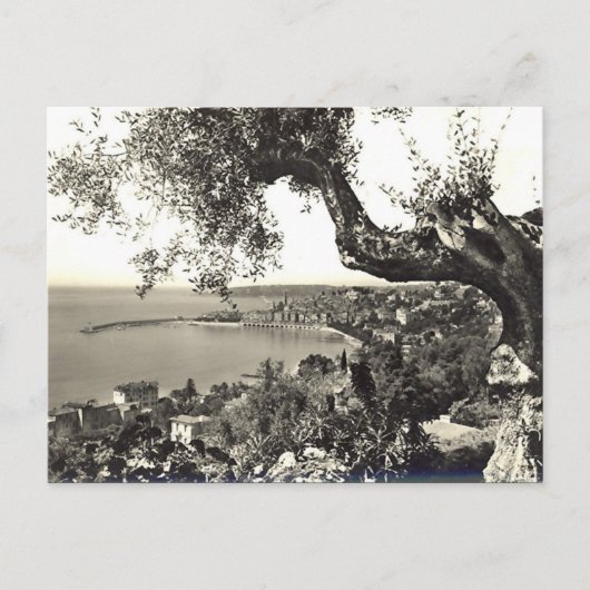 Oud Briefkaart - Menton, Frankrijk (Voorkant)