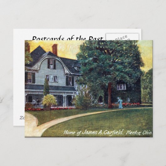 Oud Briefkaart - Mentor Ohio, Garfield's House (Voorkant / Achterkant)