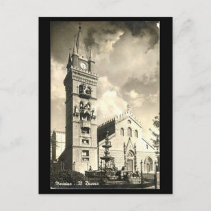 Oud Briefkaart - Messina, kathedraal