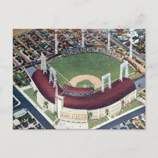 Oud Briefkaart - Miami, Florida, VS (Voorkant)