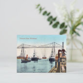 Oud Briefkaart - Middlesborough Transporter Bridge (Staand voorkant)