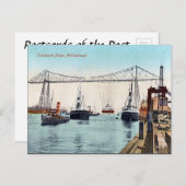 Oud Briefkaart - Middlesborough Transporter Bridge (Voorkant / Achterkant)