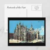 Oud Briefkaart - Milaan, Duomo (Voorkant / Achterkant)