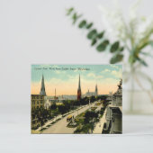 Oud Briefkaart - Milwaukee, Wisconsin (Staand voorkant)