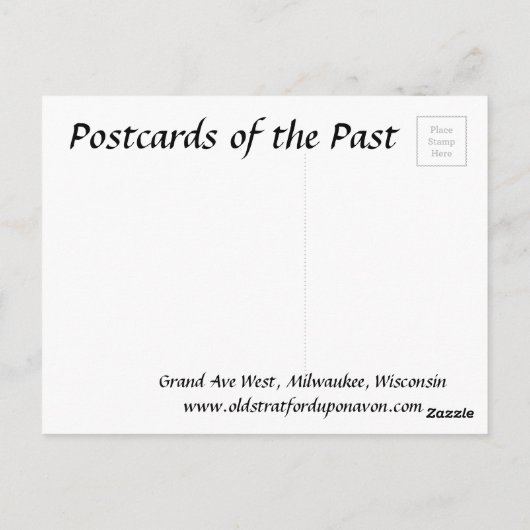 Oud Briefkaart - Milwaukee, Wisconsin (Achterkant)