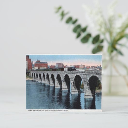 Oud Briefkaart - Minneapolis, Minnesota (Staand voorkant)