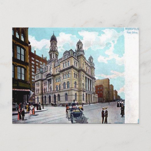 Oud Briefkaart - Minneapolis, Minnesota, VS (Voorkant)