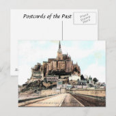Oud Briefkaart - Mont-St-Michel, Manche, Normandie (Voorkant / Achterkant)