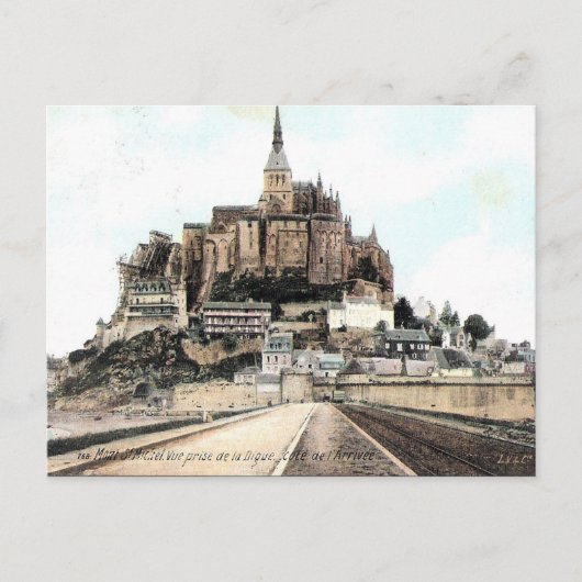 Oud Briefkaart - Mont-St-Michel, Manche, Normandie (Voorkant)