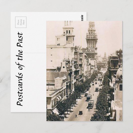 Oud Briefkaart - Montevideo, Uruguay (Voorkant / Achterkant)