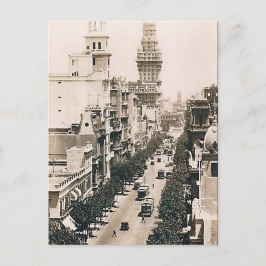 Oud Briefkaart - Montevideo, Uruguay (Voorkant)