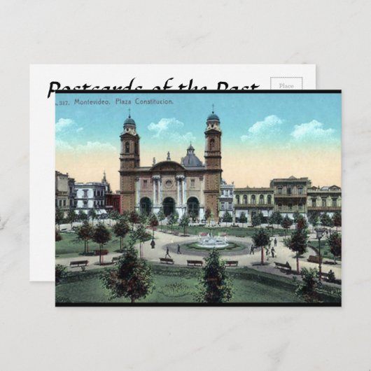 Oud Briefkaart - Montevideo, Uruguay (Voorkant / Achterkant)